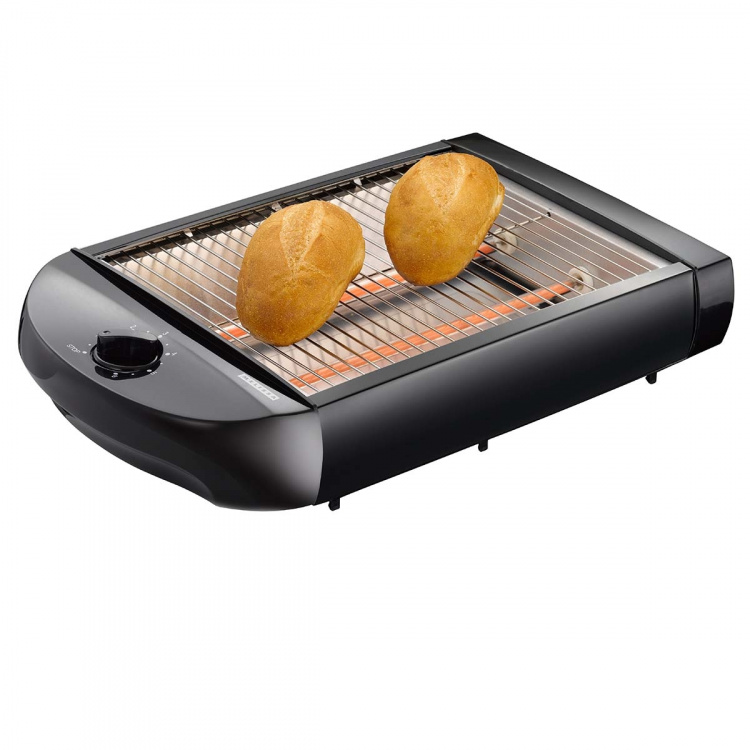 MELISSA Flat toaster | 600W | Timer | Removable crumb tray | Automatic switch-off | Black