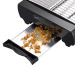 MELISSA Flat toaster | 600W | Timer | Removable crumb tray | Automatic switch-off | Black