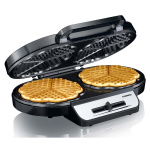 MELISSA Double waffle maker 1200W Black / Stainless Steel MELISSA Double waffle maker 1200W Black / Stainless Steel