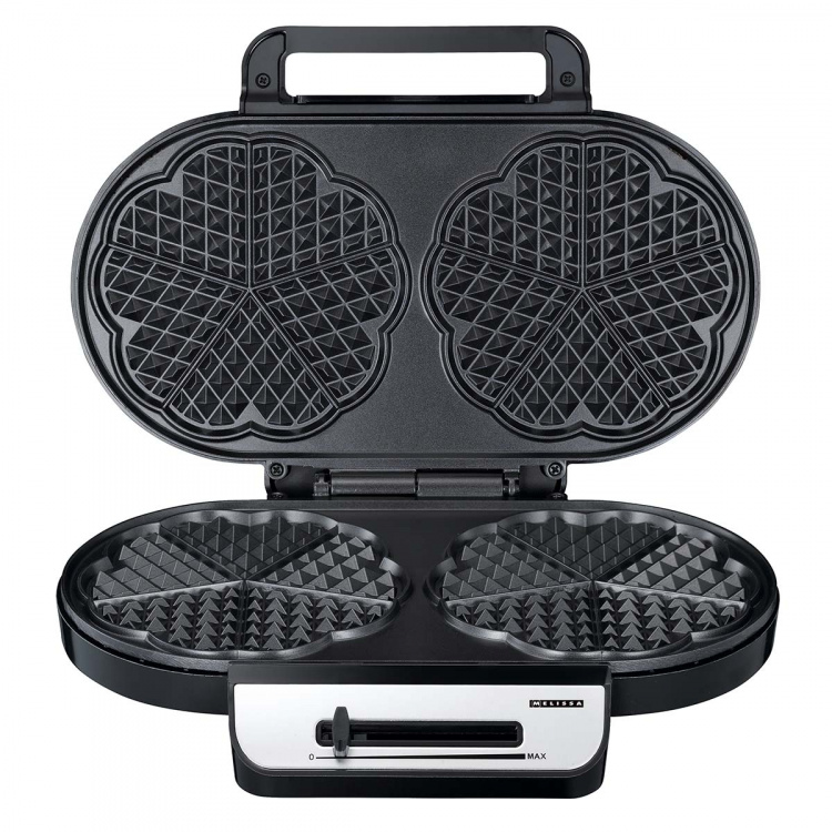 MELISSA Double waffle maker 1200W Black / Stainless Steel MELISSA Double waffle maker 1200W Black / Stainless Steel