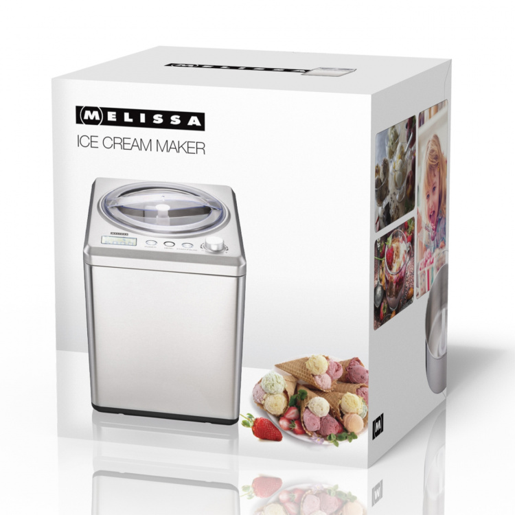MELISSA Ice cream maker 2L 180W brushed stainless steel MELISSA Ice cream maker 2L 180W brushed stainless steel