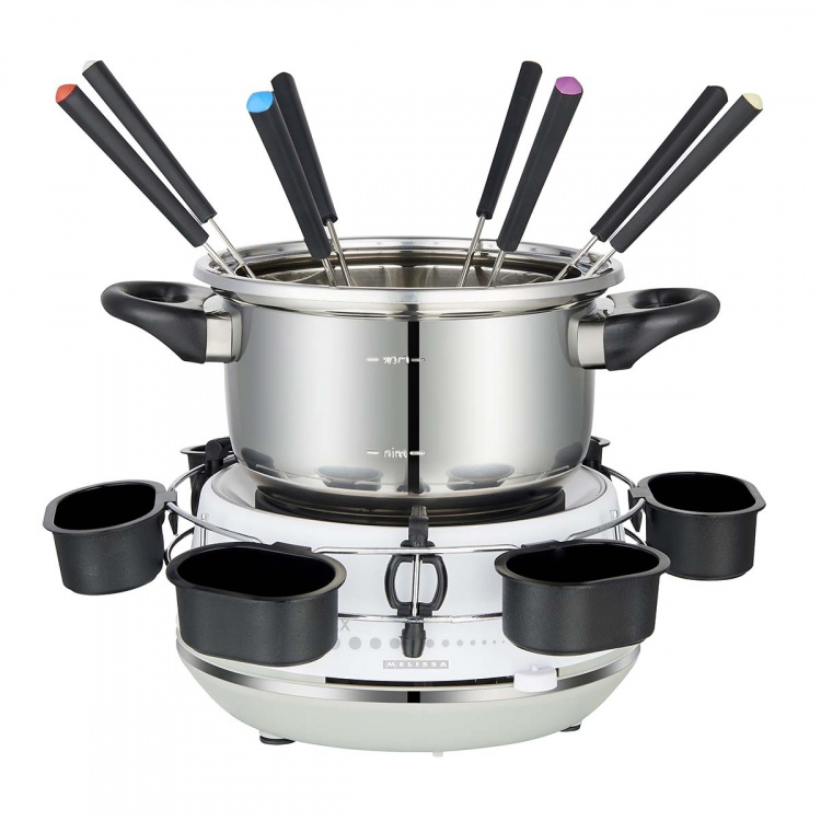 MELISSA Electric fondue 2L 1200W Stainless Steel / White