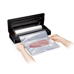 MELISSA Vacuum Sealer | Dry & Moist | 65 kPa | 28 cm seam | Built-in vacuum roll holder & cutter | Black