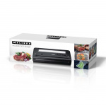MELISSA Vacuum Sealer | Dry & Moist | 65 kPa | 28 cm seam | Built-in vacuum roll holder & cutter | Black