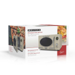 MELISSA Microwave Oven with Grill | 800 W | 23 L capacity | 12 Programs | 5 Power levels | Defrost | 60-minute timer | Cream