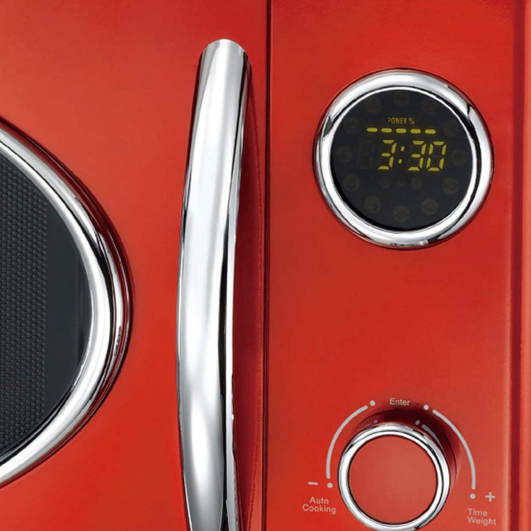 MELISSA Microwave electronic grill 23L 800W Metallic Red MELISSA Microwave electronic grill 23L 800W Metallic Red