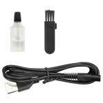 MELISSA Rechargeable beard and body trimmer with ultra-thin razor, including 4 spacer combs Black MELISSA Rechargeable beard and body trimmer with ultra-thin razor, including 4 spacer combs Black