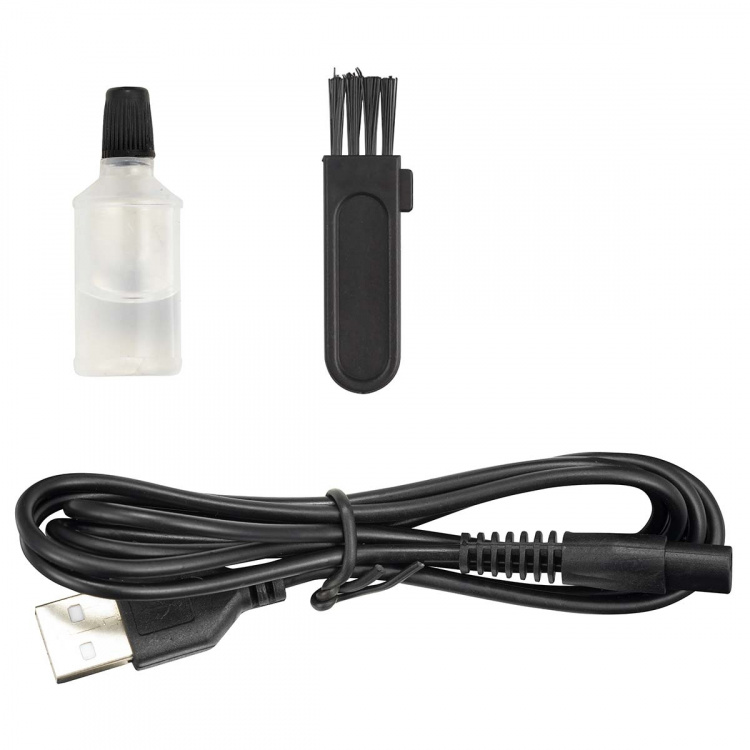 MELISSA Rechargeable beard and body trimmer with ultra-thin razor, including 4 spacer combs Black MELISSA Rechargeable beard and body trimmer with ultra-thin razor, including 4 spacer combs Black