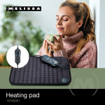 MELISSA Heating pad with three heat settings, overheating protection and automatic switch-off 40 x 30 cm Black MELISSA Heating pad with three heat settings, overheating protection and automatic switch-off 40 x 30 cm Black