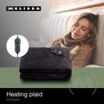 MELISSA Heating plaid 180x130cm 120W Black MELISSA Heating plaid 180x130cm 120W Black