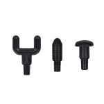 MELISSA Rechargeable massage gun with LED 4 heads Black MELISSA Rechargeable massage gun with LED 4 heads Black