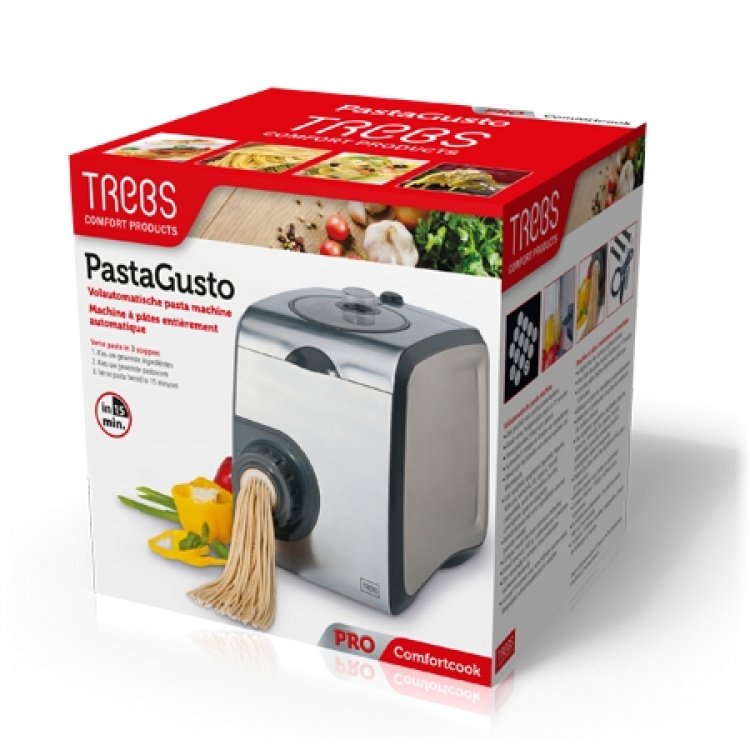 Trebs PastaGusto fully automatic pasta machine, 200 watts, including 14 accessories Trebs PastaGusto fully automatic pasta machine, 200 watts, including 14 accessories