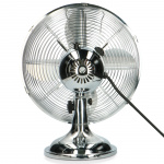 Trebs Table fan metal 12 inch Silver Trebs Table fan metal 12 inch Silver