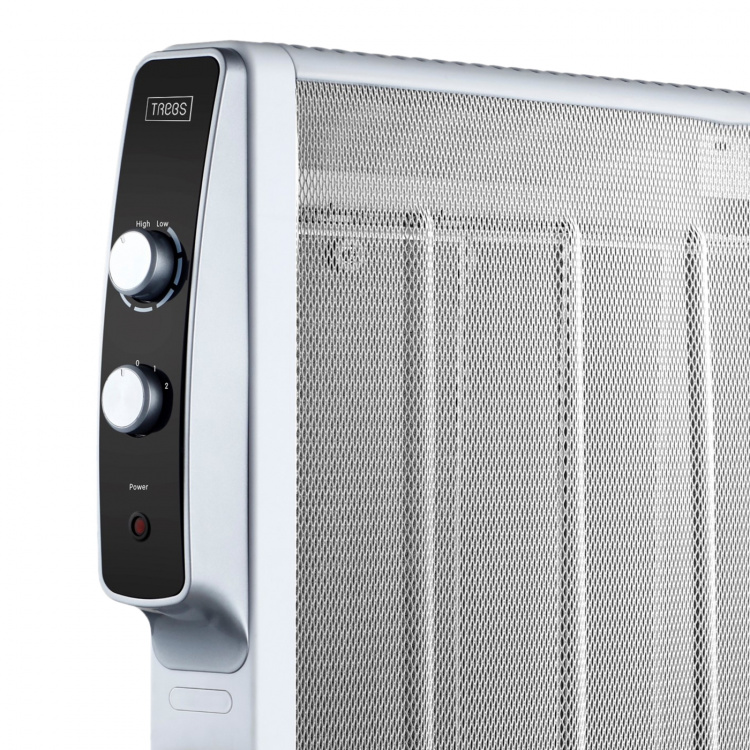 Trebs Mobile micathermic electric heater on wheels 2000W White