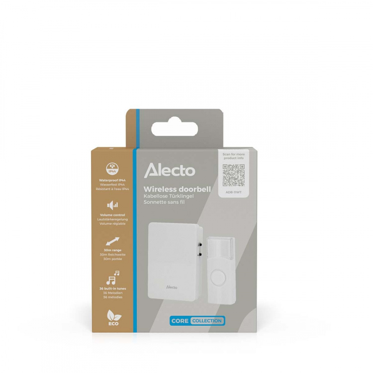 Alecto Wireless doorbell White Alecto Wireless doorbell White