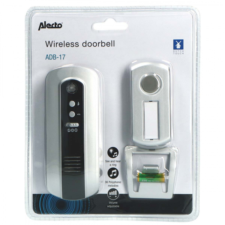 Alecto Wireless doorbell Black / Silver