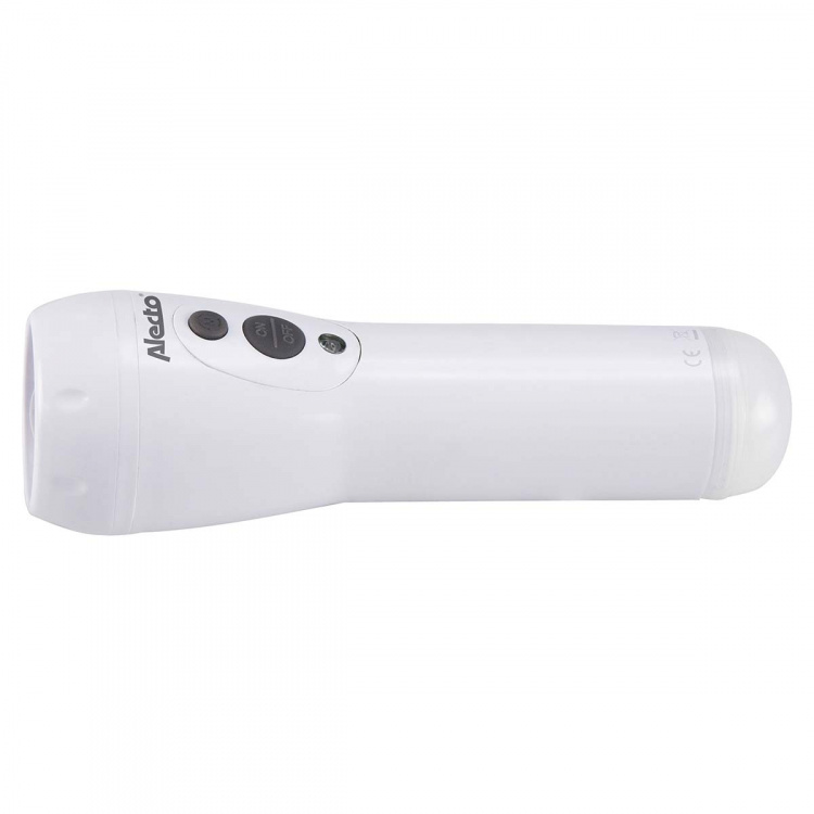 Alecto Rechargeable LED-flashlight White Alecto Rechargeable LED-flashlight White