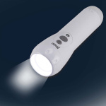 Alecto Rechargeable LED-flashlight White Alecto Rechargeable LED-flashlight White