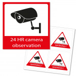 Alecto Window sticker camera surveillance 5x Alecto Window sticker camera surveillance 5x