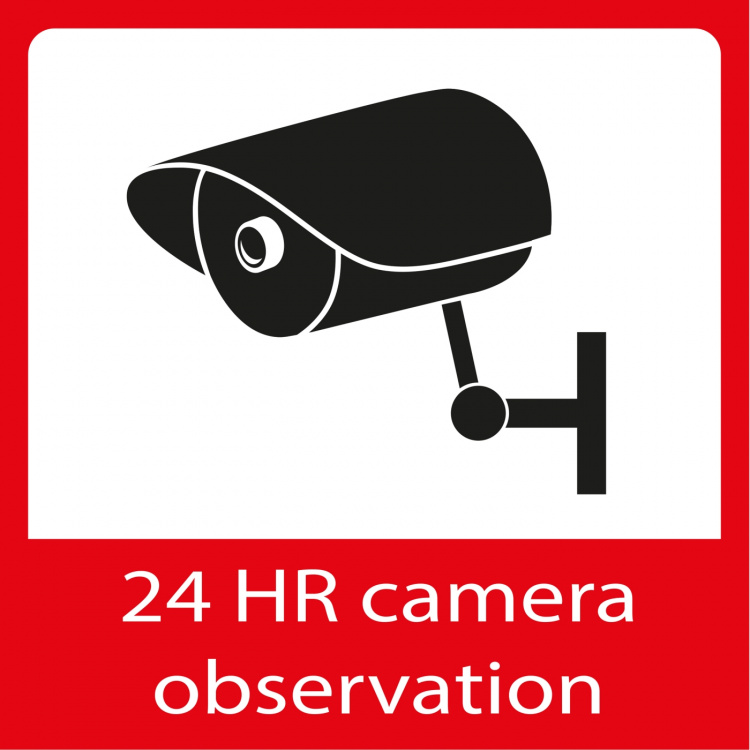 Alecto Window sticker camera surveillance 5x Alecto Window sticker camera surveillance 5x