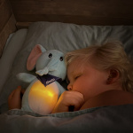 Alecto Cuddly elephant with soothing sounds and night light