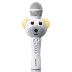 Lenco Karaoke microphone with Bluetooth® SD slot lights Aux Out White Lenco Karaoke microphone with Bluetooth® SD slot lights Aux Out White