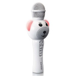 Lenco Karaoke microphone with Bluetooth® SD slot lights Aux Out White Lenco Karaoke microphone with Bluetooth® SD slot lights Aux Out White