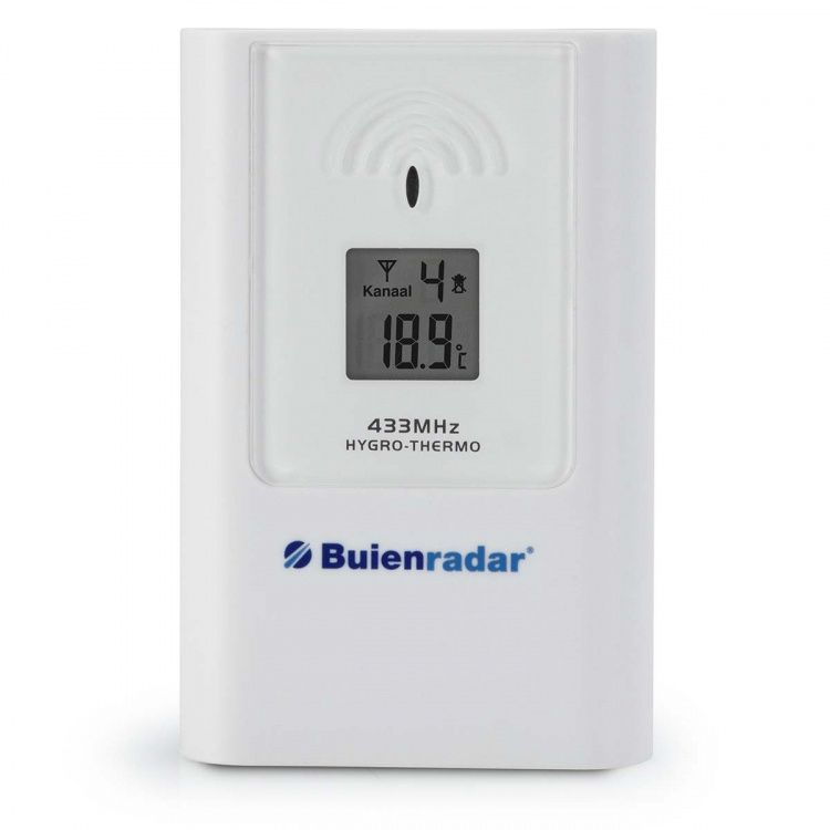 Buienradar Weather station with wireless outdoor sensor and large clear display