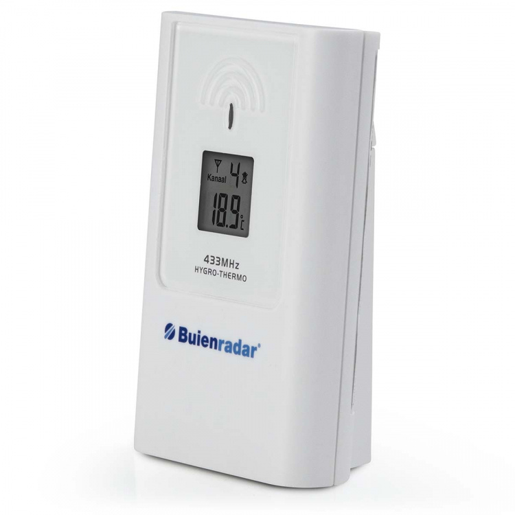 Buienradar Weather station with wireless outdoor sensor and large clear display