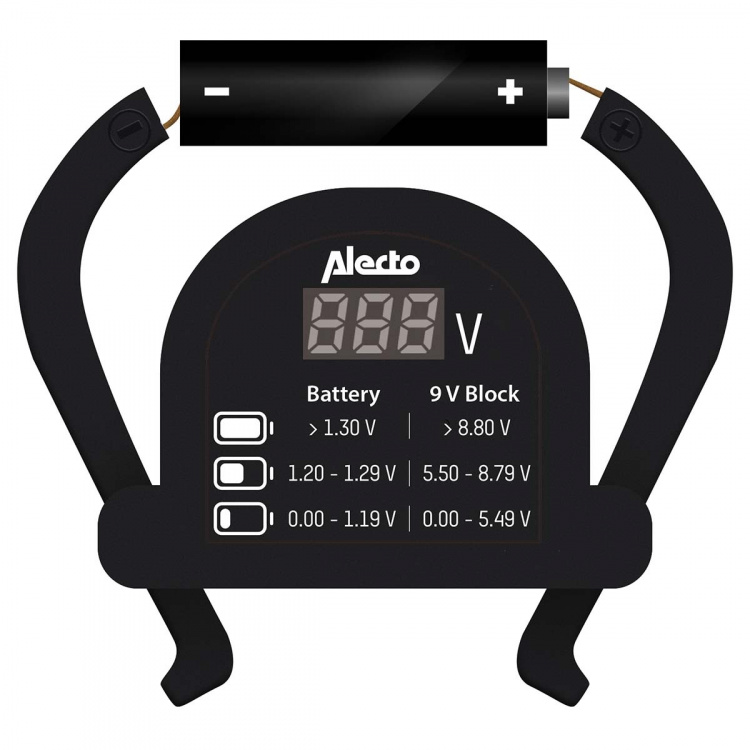 Alecto Battery tester for AA-AAA-C-D-9V (PP3)-button cell Alecto Battery tester for AA-AAA-C-D-9V (PP3)-button cell