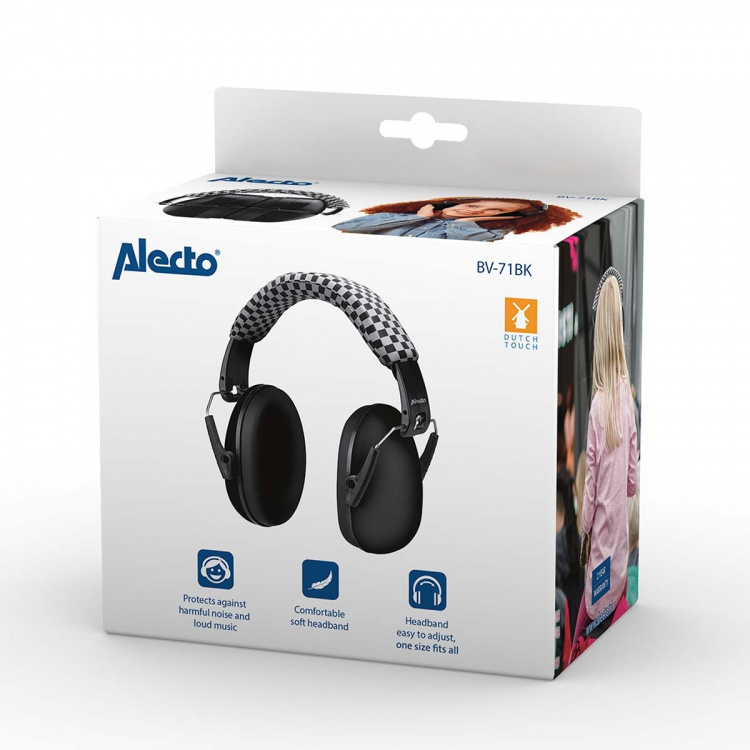 Alecto Earmuffs for babies and toddlers Black Alecto Earmuffs for babies and toddlers Black