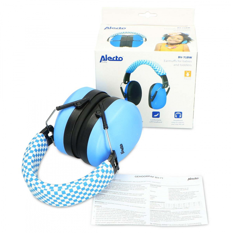 Alecto Earmuffs for babies and toddlers Blue