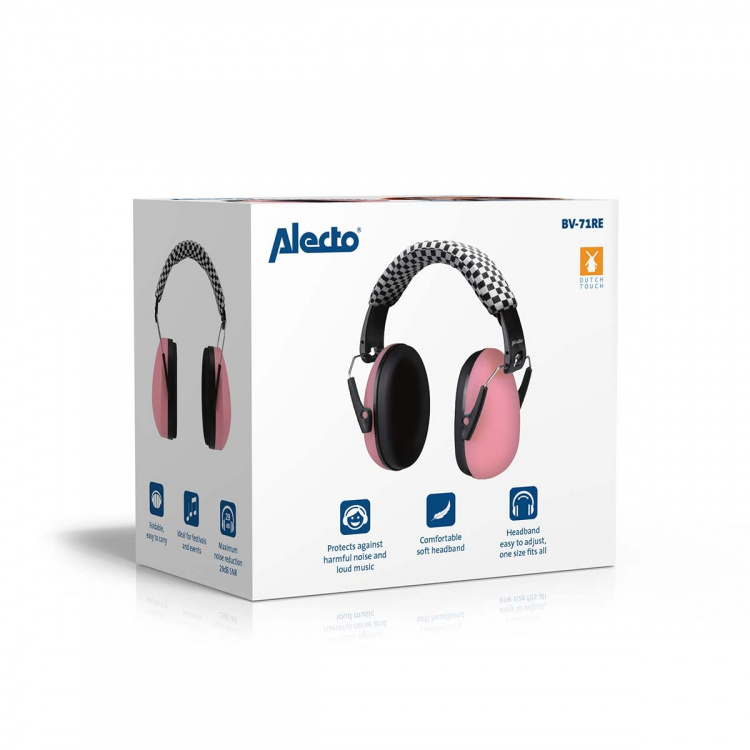 Alecto Earmuffs for babies and toddlers Pink