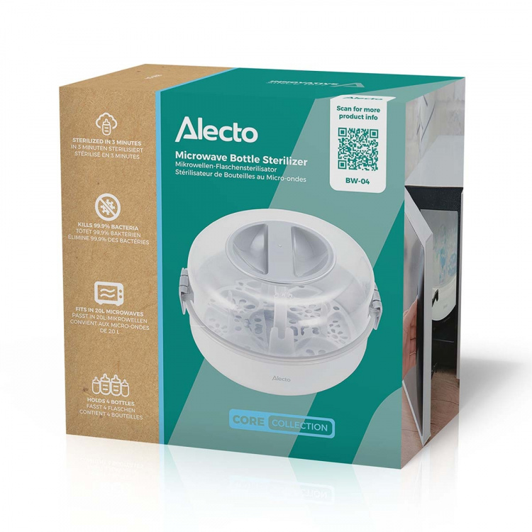 Alecto Microwave bottle steriliser White Alecto Microwave bottle steriliser White