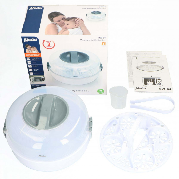 Alecto Microwave bottle steriliser White Alecto Microwave bottle steriliser White