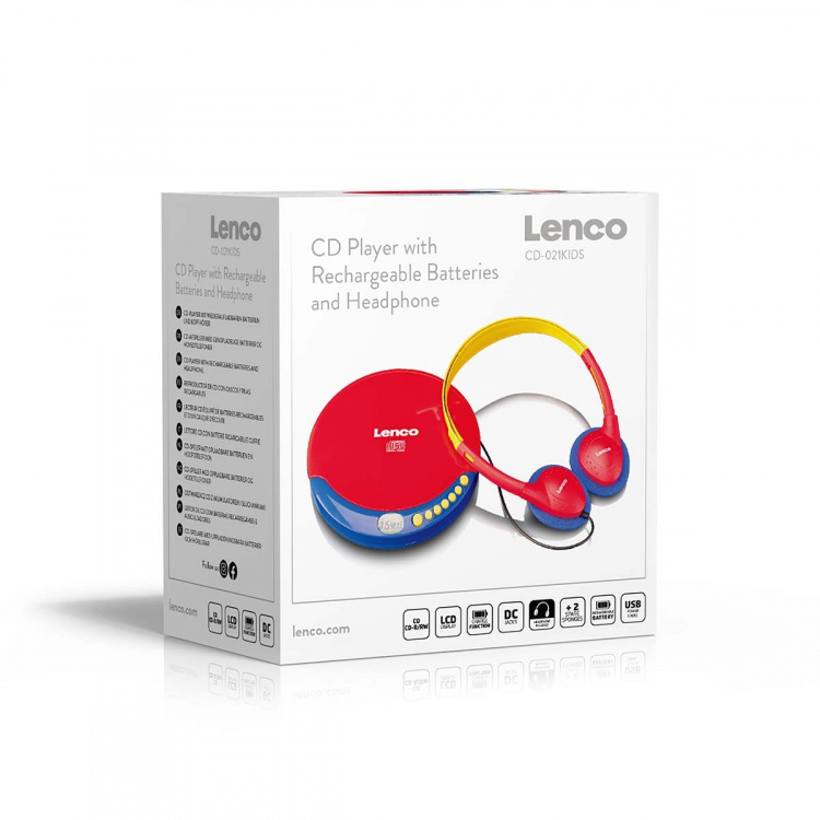 Lenco Kids CD player with rechargeable battery