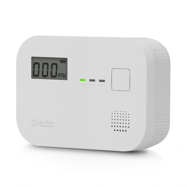 Alecto Carbon monoxide alarm with 10 year sensor runtime and display