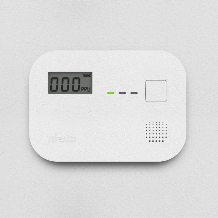 Alecto Carbon monoxide alarm with 10 year sensor runtime and display