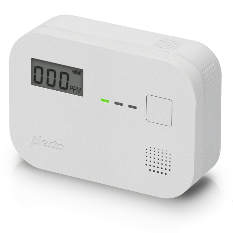 Alecto Carbon monoxide alarm with 10 year sensor runtime and display