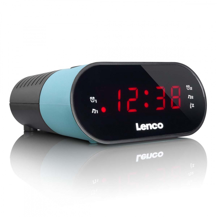 Lenco Clock radio Blue Lenco Clock radio Blue