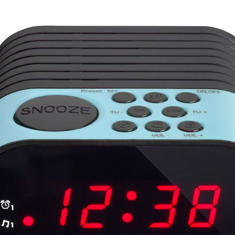 Lenco Clock radio Blue Lenco Clock radio Blue