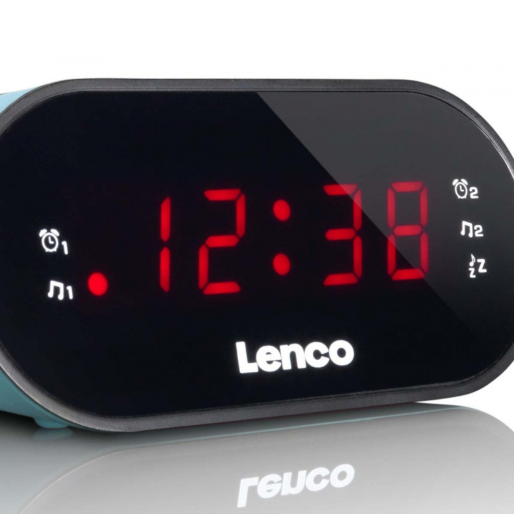 Lenco Clock radio Blue Lenco Clock radio Blue
