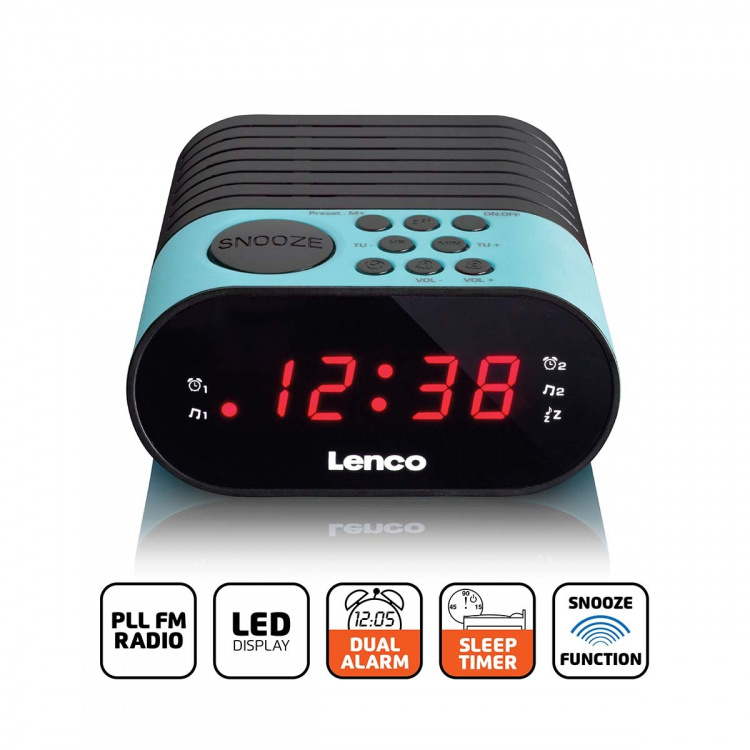 Lenco Clock radio Blue