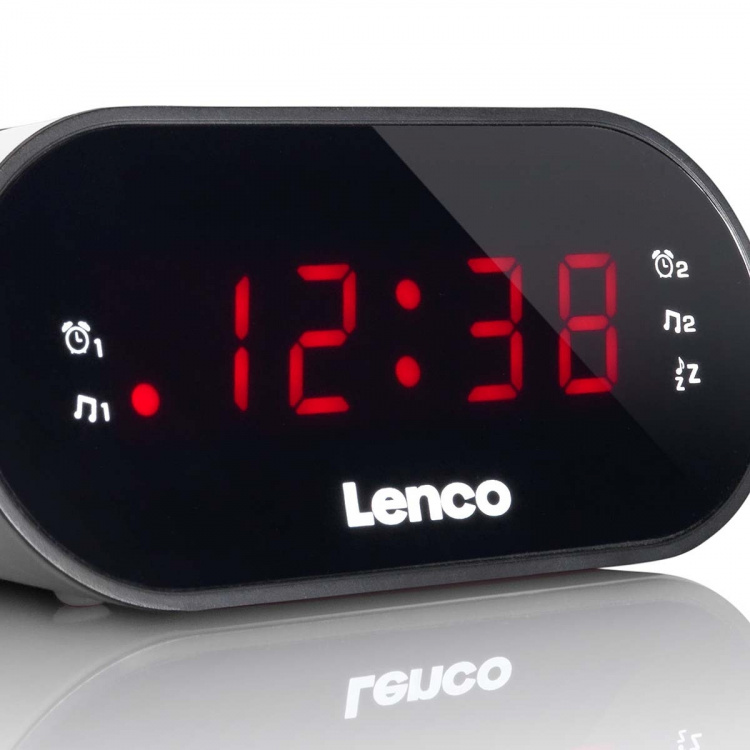 Lenco Clock radio White Lenco Clock radio White