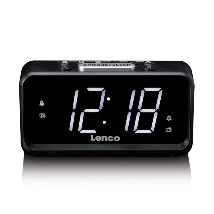 Lenco Clock radio with manual dimmer and night light Lenco Clock radio with manual dimmer and night light