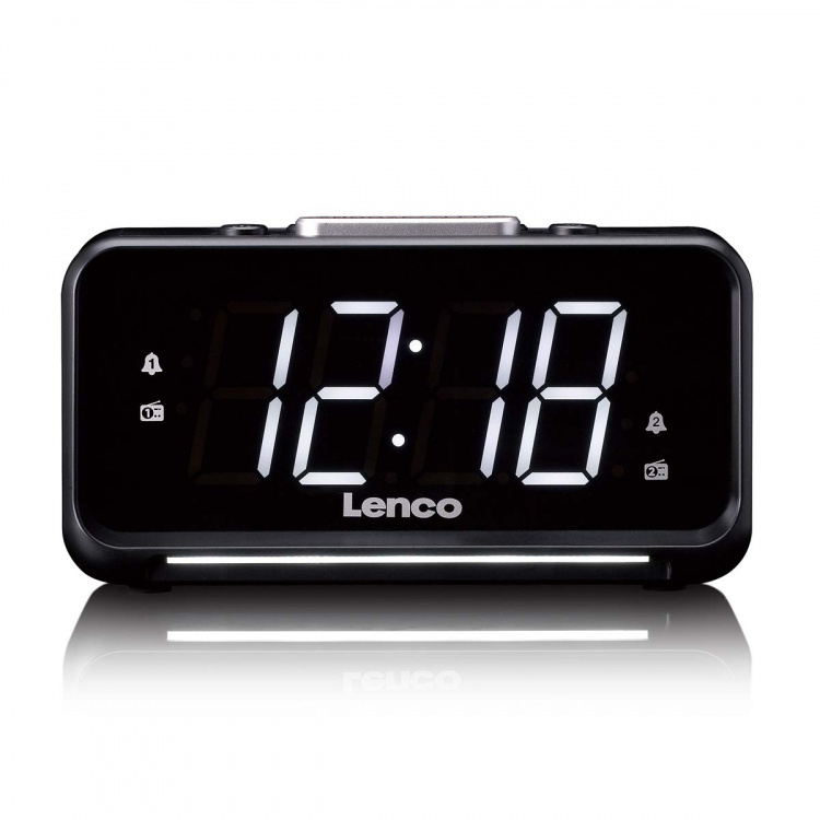 Lenco Clock radio with manual dimmer and night light Lenco Clock radio with manual dimmer and night light