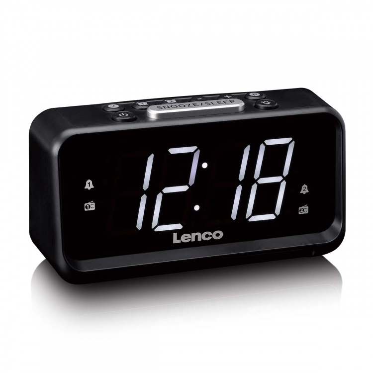Lenco Clock radio with manual dimmer and night light Lenco Clock radio with manual dimmer and night light