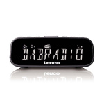 Lenco Clock radio with DAB+/FM, Bluetooth® and large dimmable LCD display