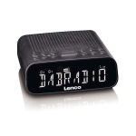 Lenco Clock radio with DAB+/FM, Bluetooth® and large dimmable LCD display