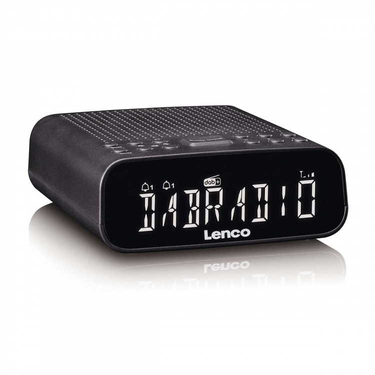 Lenco Clock radio with DAB+/FM, Bluetooth® and large dimmable LCD display